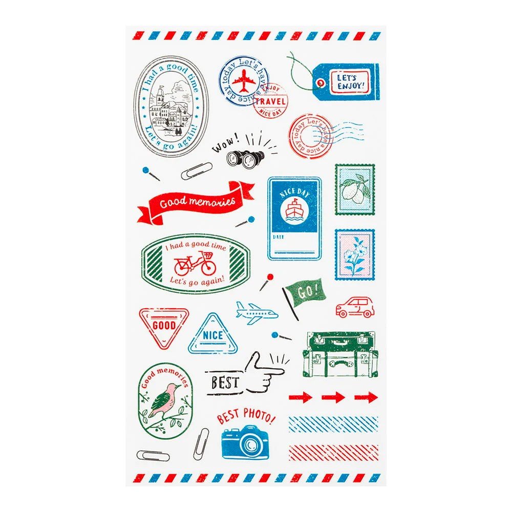 Midori Transfer Stickers - Stamps - 24Papershop