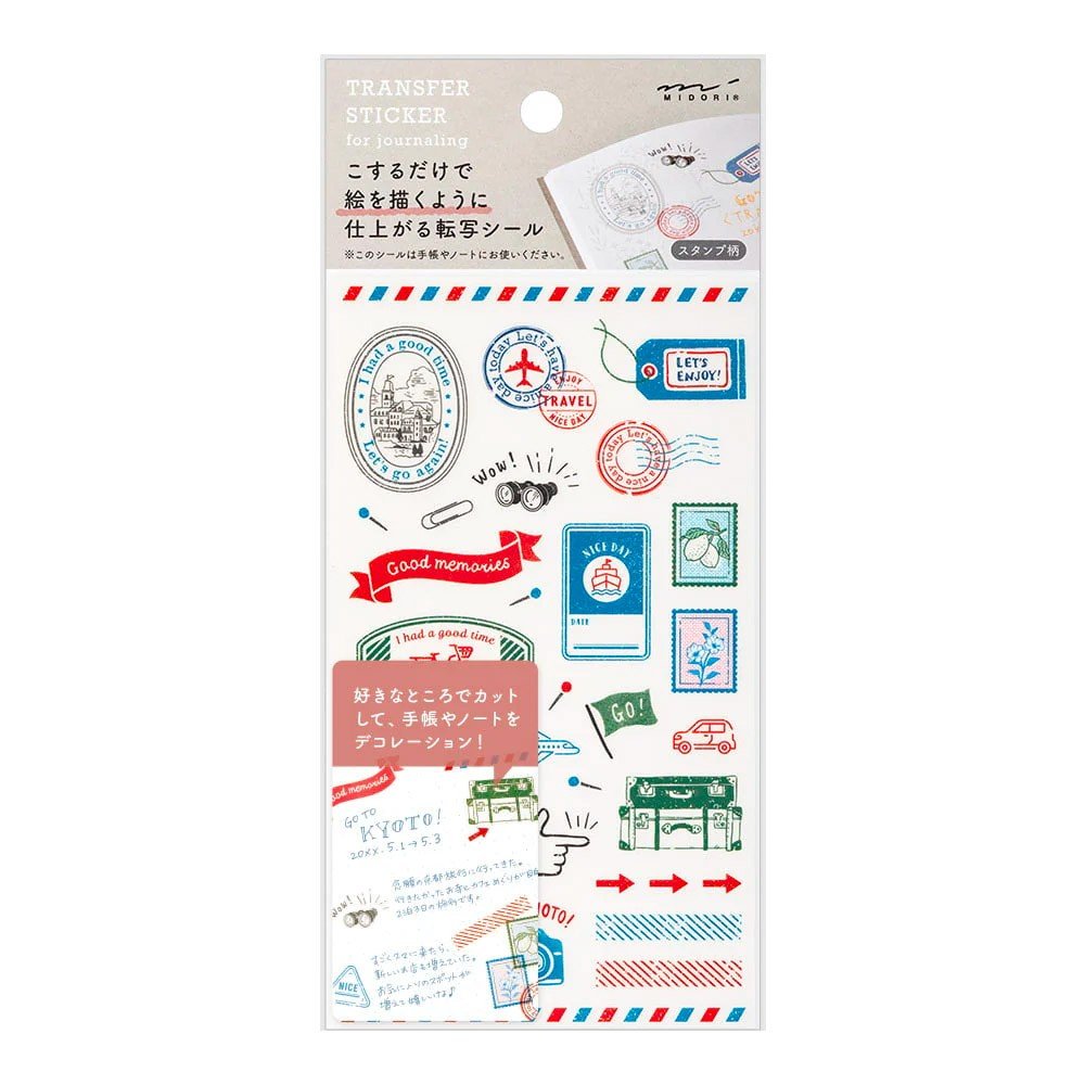 Midori Transfer Stickers - Stamps - 24Papershop