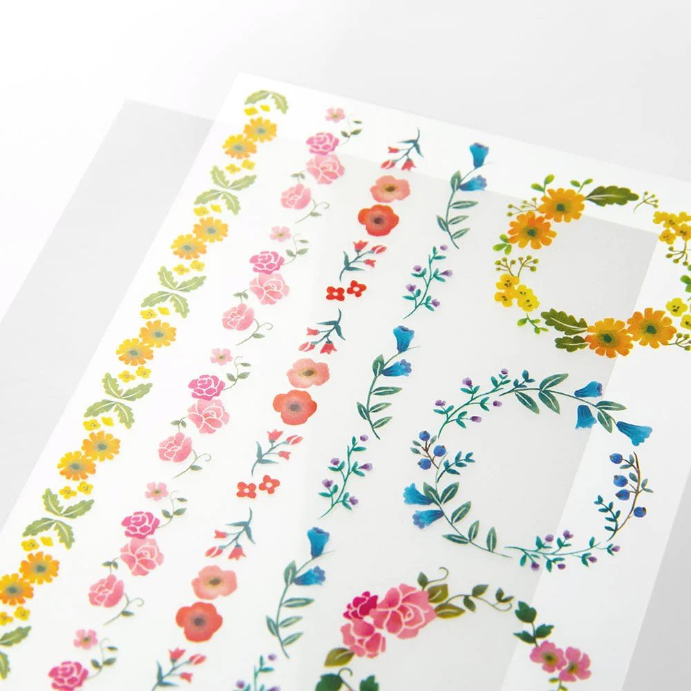 Midori Transfer Stickers - Wreath - 24Papershop