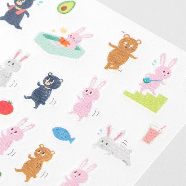 Midori TRAVELER'S Sticker Animals - 24Papershop