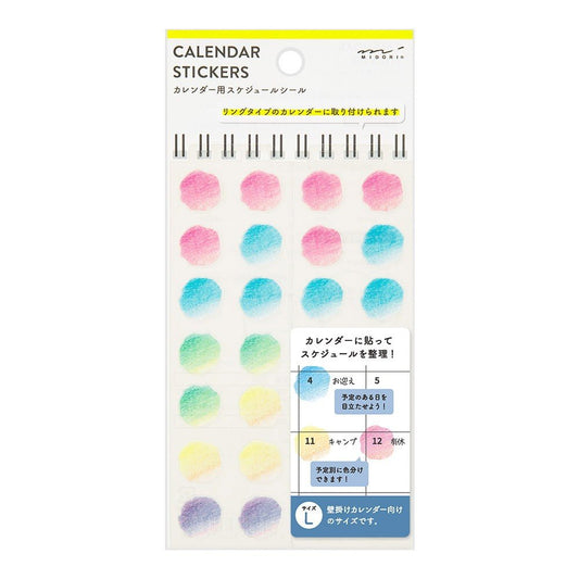 Midori TRAVELER'S Sticker Calendar L Gradation - 24Papershop