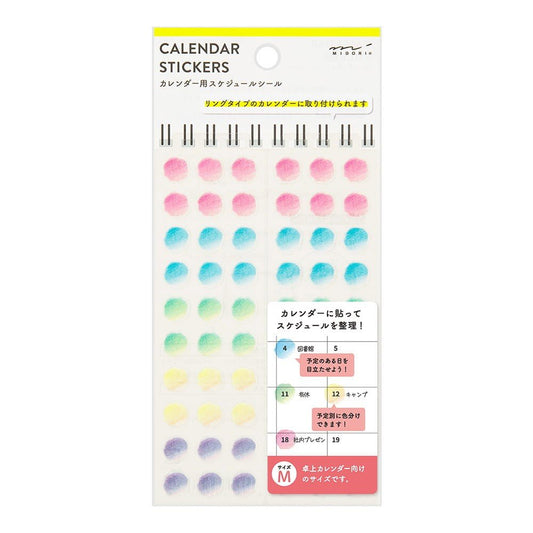 Midori TRAVELER'S Sticker Calendar M Gradation - 24Papershop