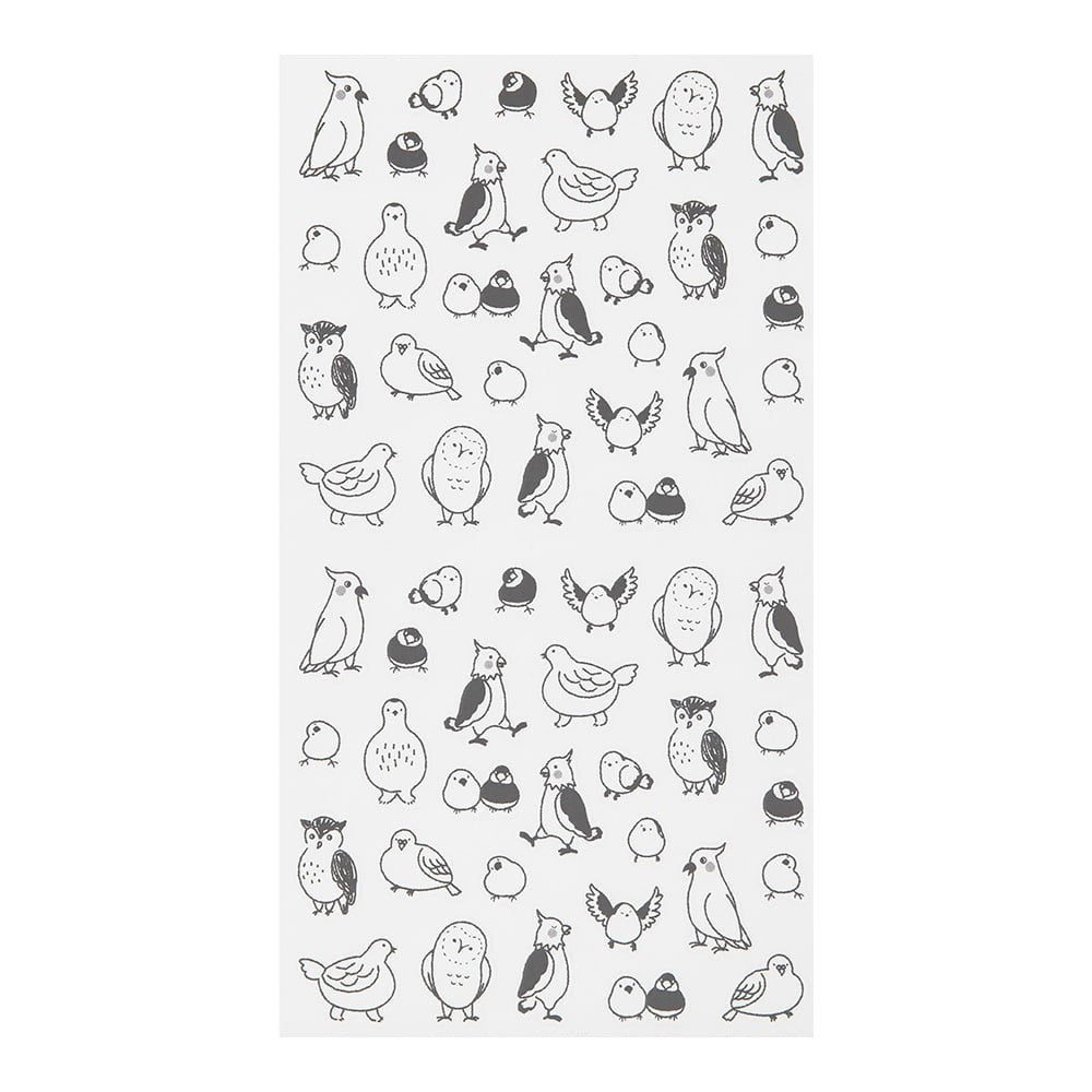 Midori TRAVELER'S Sticker Chat Birds - 24Papershop