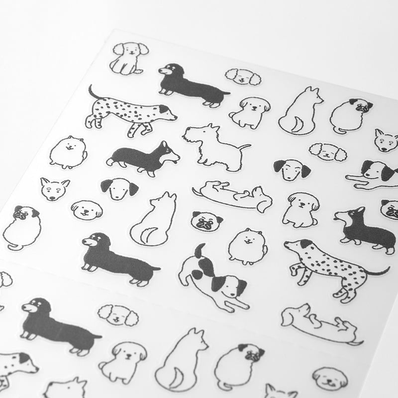 Midori TRAVELER'S Sticker Chat Dogs - 24Papershop