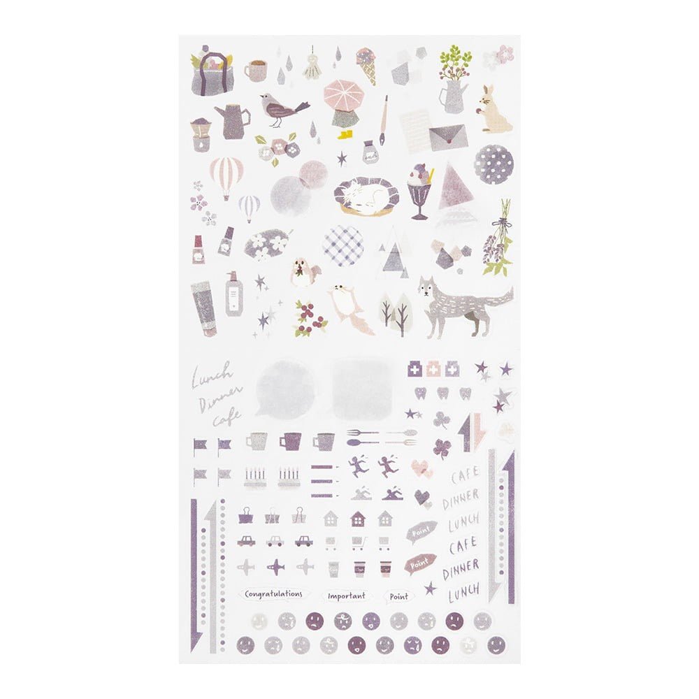 Midori TRAVELER'S Sticker Color Lavender - 24Papershop