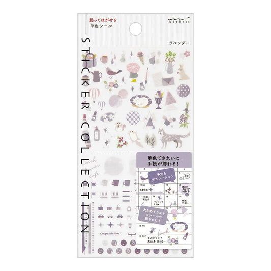 Midori TRAVELER'S Sticker Color Lavender - 24Papershop