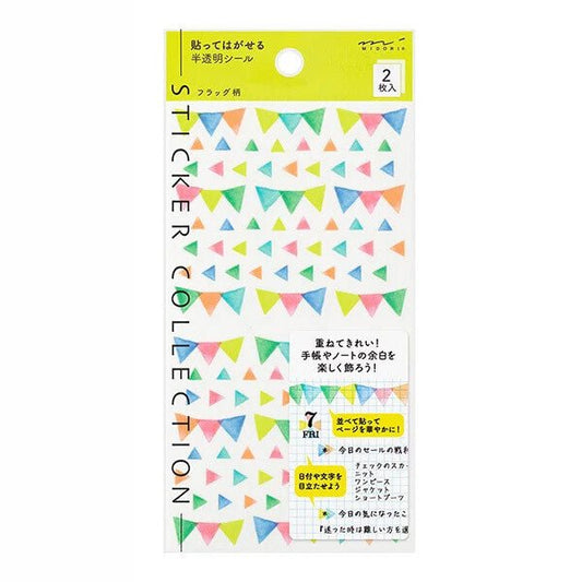 Midori TRAVELER'S Sticker Flag - 24Papershop