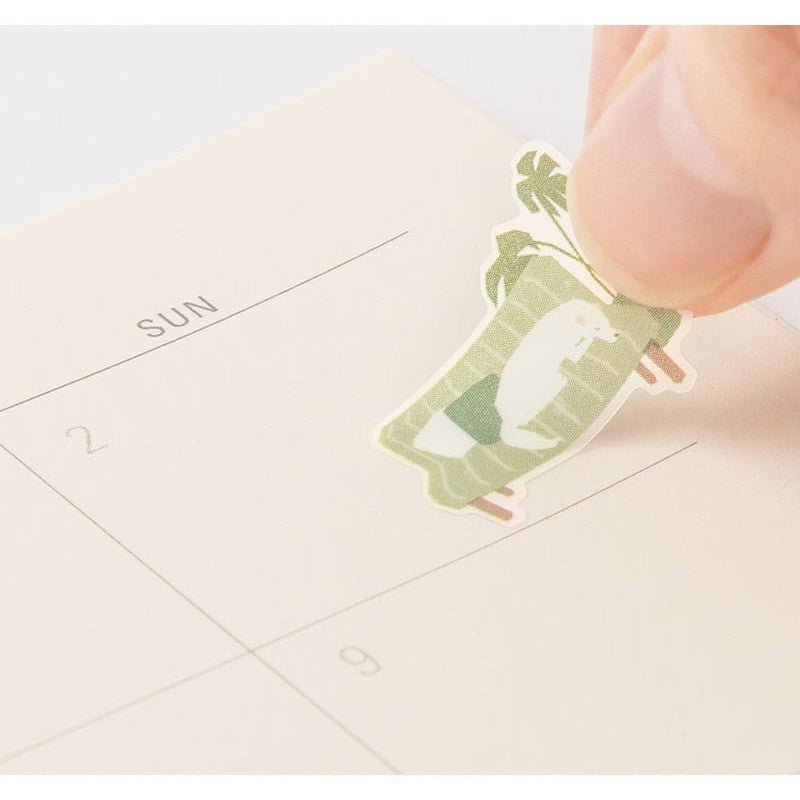 Midori TRAVELER'S Sticker Moss Green - 24Papershop