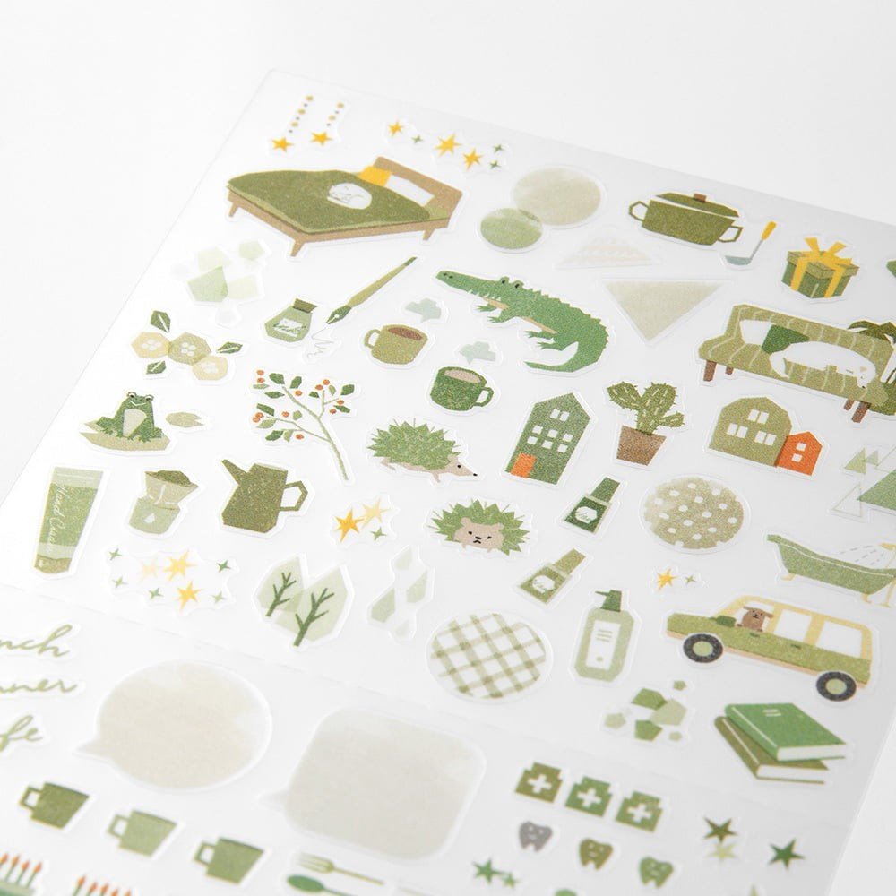 Midori TRAVELER'S Sticker Moss Green - 24Papershop