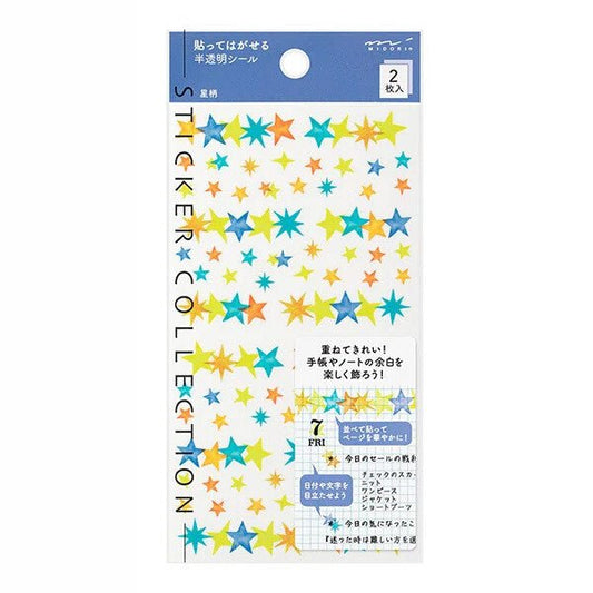 Midori TRAVELER'S Sticker Star - 24Papershop