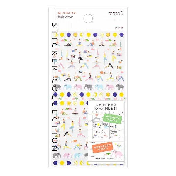 Midori TRAVELER'S Sticker Yoga - 24Papershop