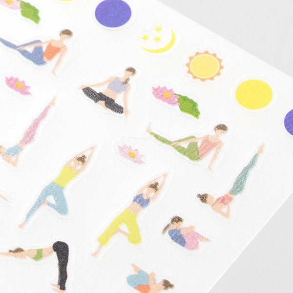 Midori TRAVELER'S Sticker Yoga - 24Papershop