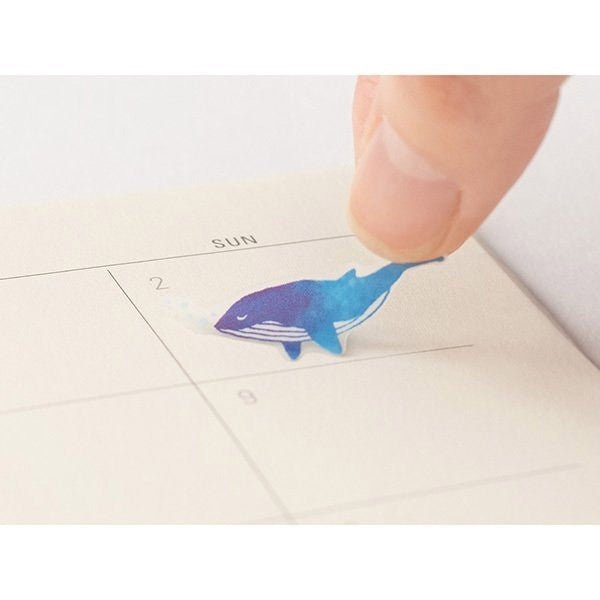 Midori TRAVELER'S Stickers Color Blue - 24Papershop