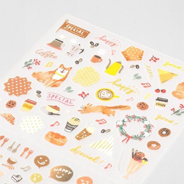 Midori TRAVELER'S Stickers Color Brown - 24Papershop