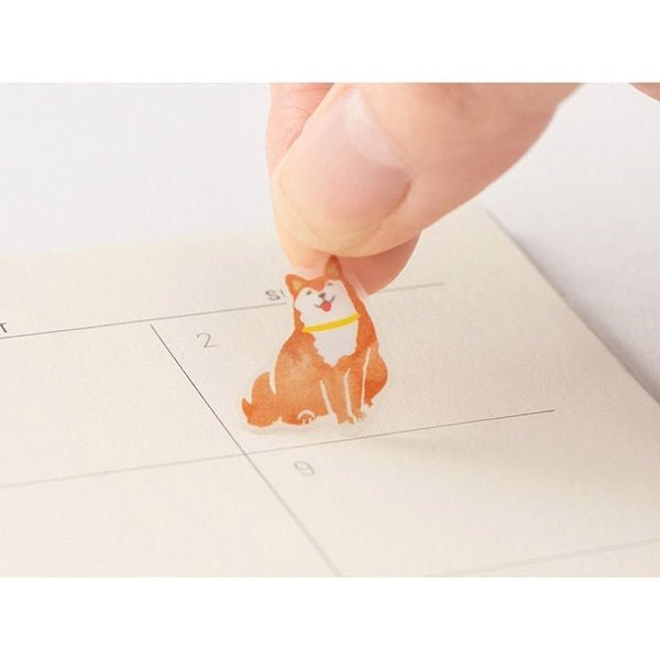 Midori TRAVELER'S Stickers Color Brown - 24Papershop