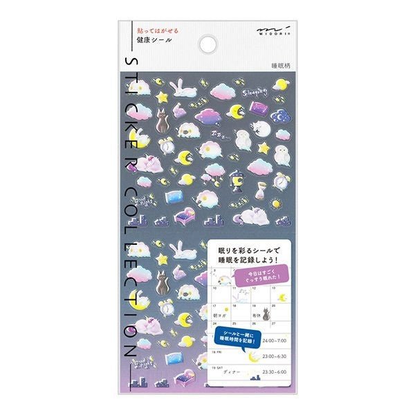 Midori TRAVELER'S Stickers Health Sleep - 24Papershop