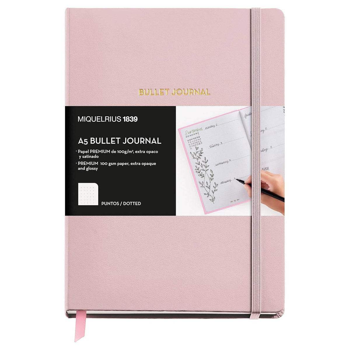 Miquelrius Bullet Journal A5 Pink - Dotted - 24Papershop