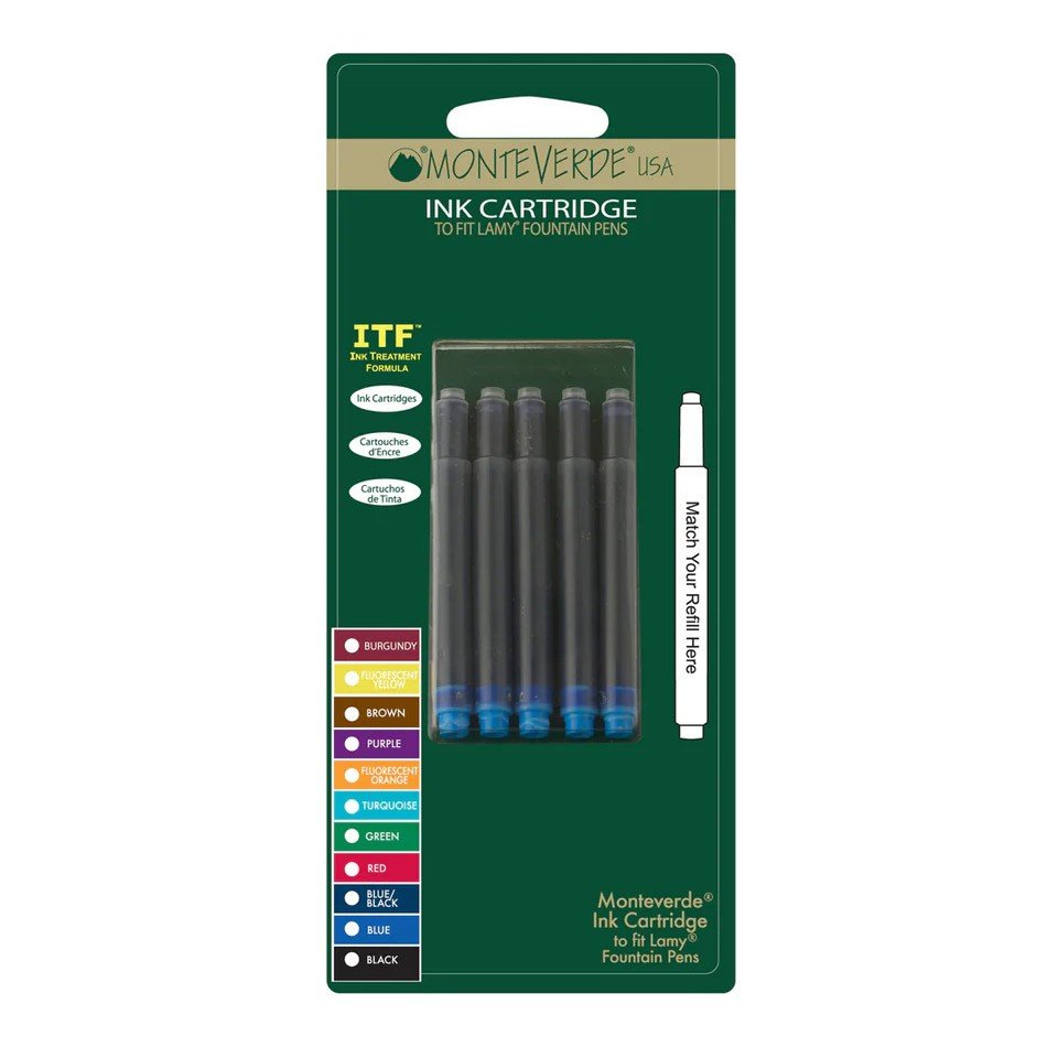 Monteverde Inkt Cartridges - Brown - 24Papershop