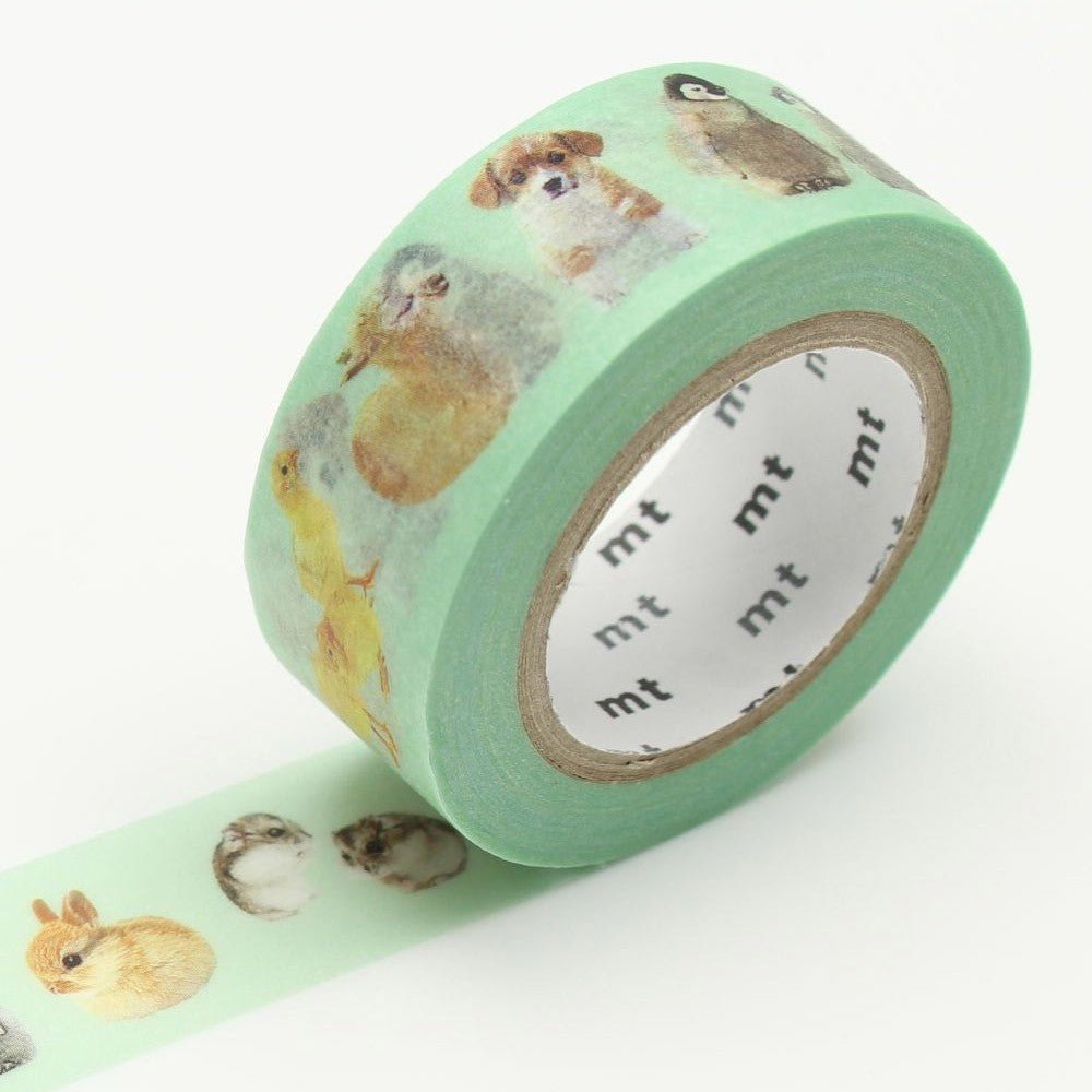 MT Masking Tape - Baby Animals - 18mm - 7m - 24Papershop