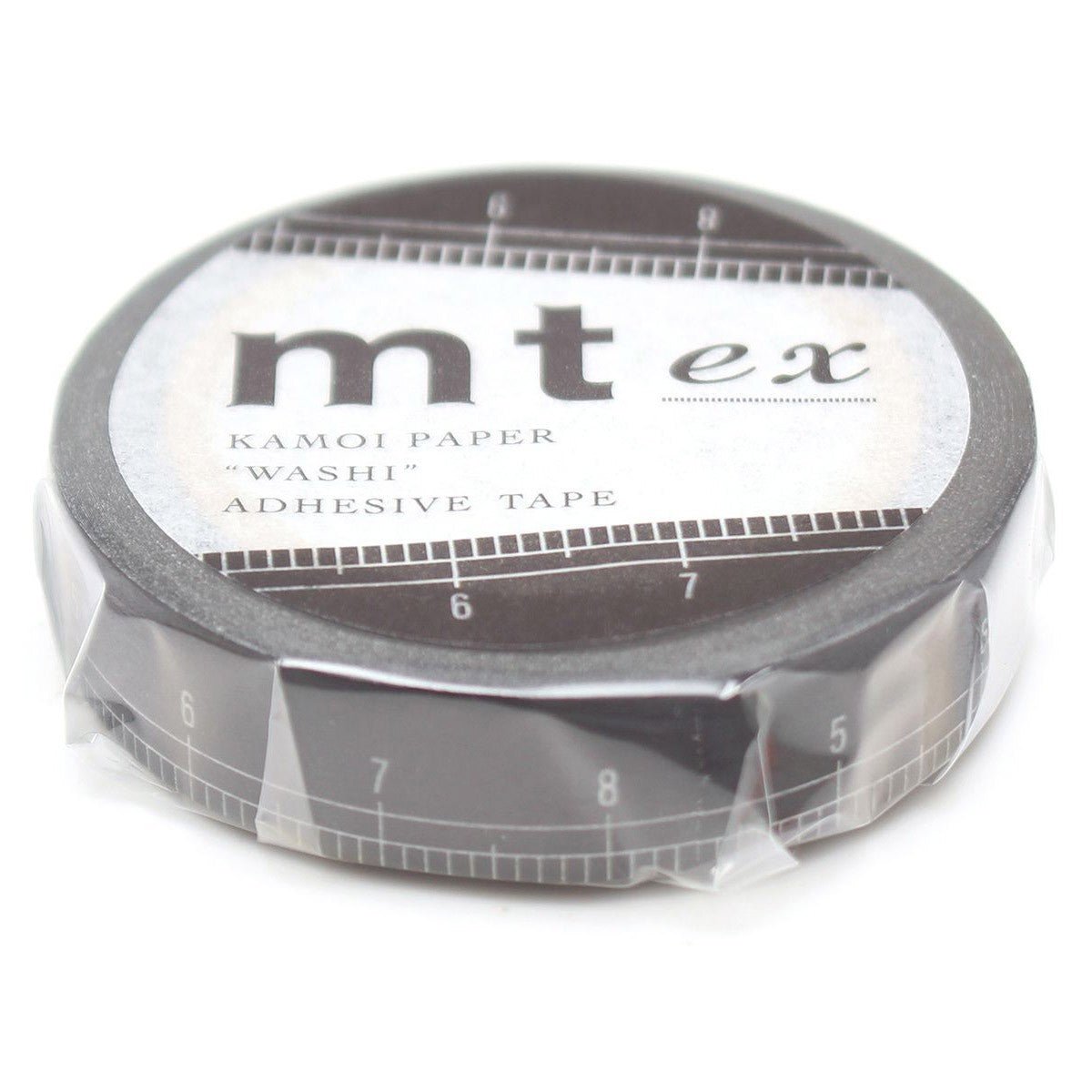 MT Masking Tape - Black Ruler - 10mm - 7m - 24Papershop