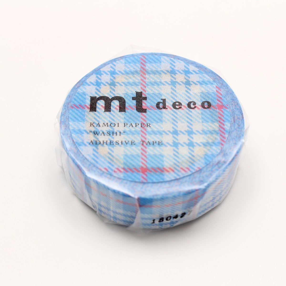 MT Masking Tape - Check Light Blue - 15mm - 7m - 24Papershop