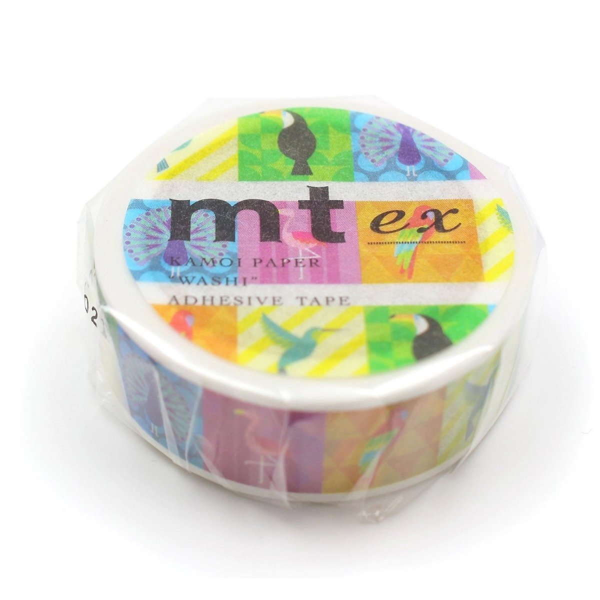 MT Masking Tape - Colorful Bird - 15mm - 7m - 24Papershop