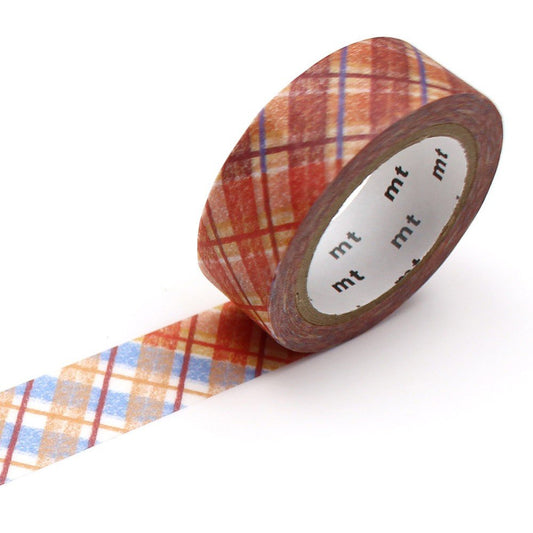 MT Masking Tape - Crayon Check 15mm x 7m - 24Papershop