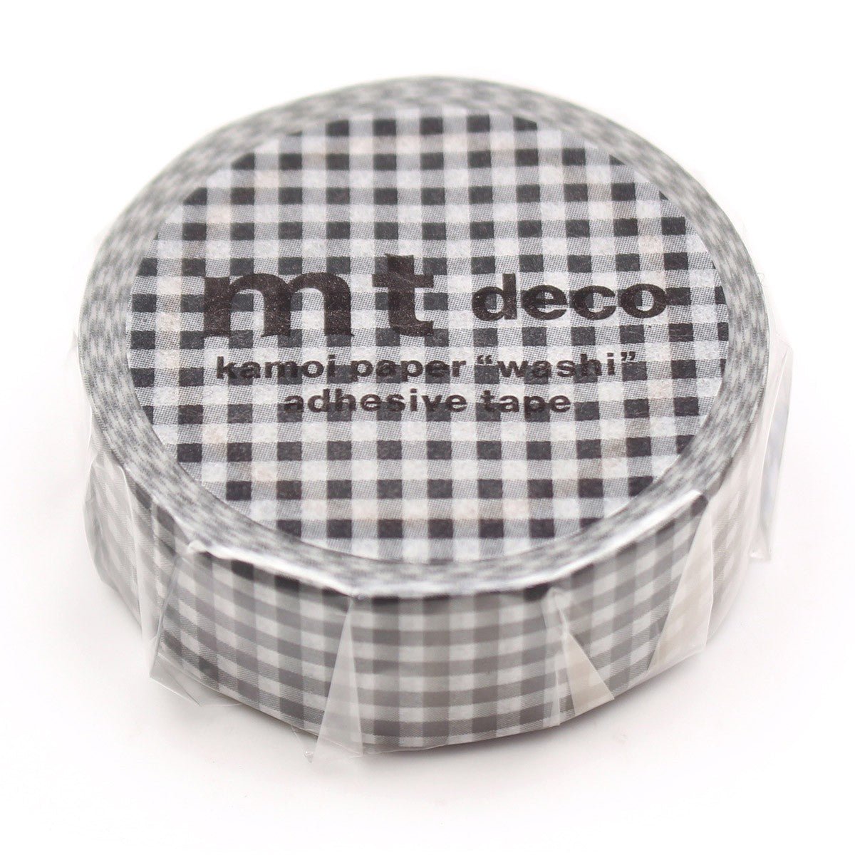 MT Masking Tape - Delicate Checkered Black 15mm x 7m - 24Papershop