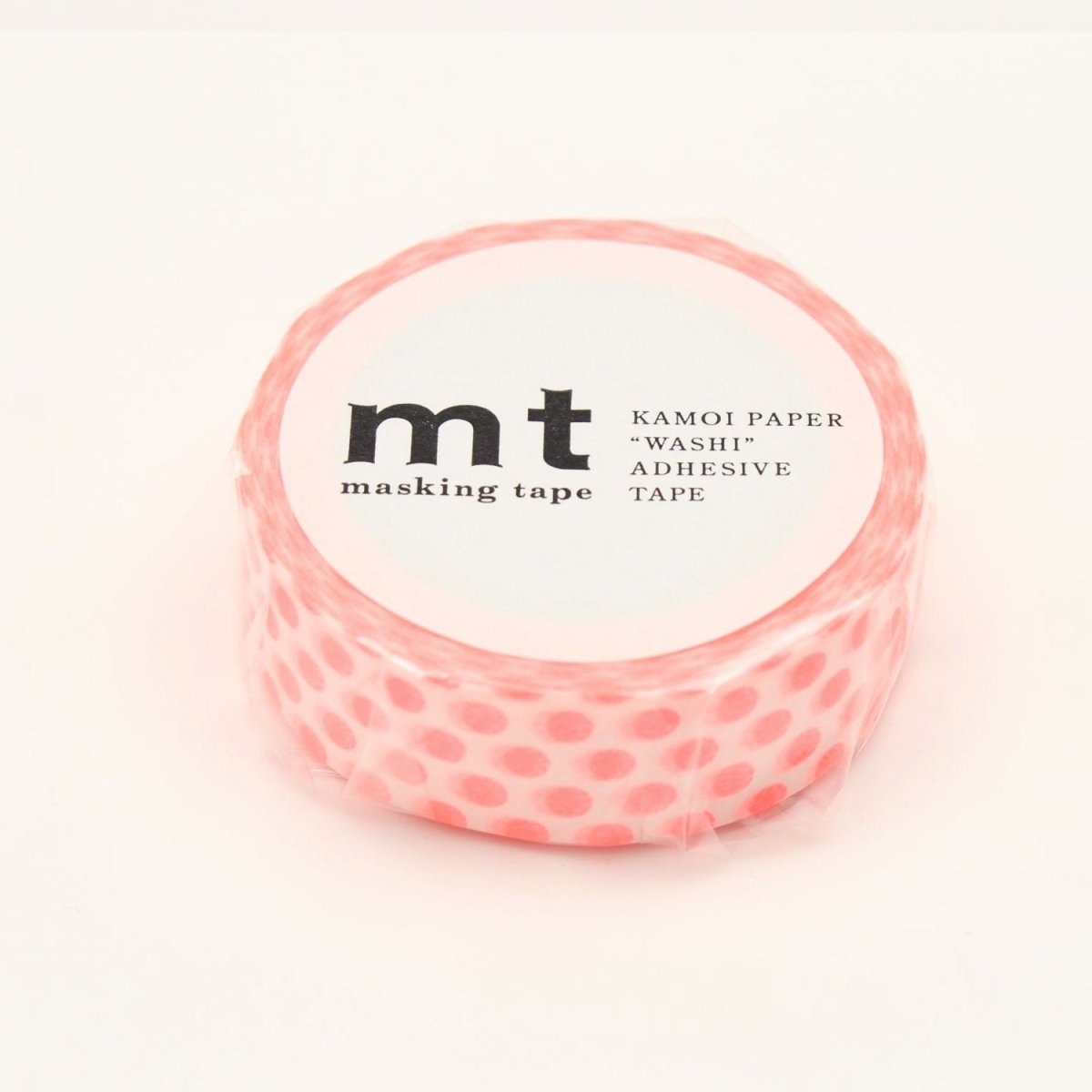 MT Masking Tape - Dot Shocking Red - 15mm - 7m - 24Papershop