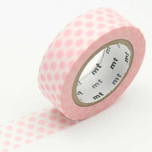 MT Masking Tape - Dot Strawberry Milk - 15mm - 7m - 24Papershop