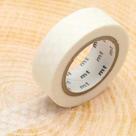 MT Masking Tape - Dot White 15mm x 7m - 24Papershop