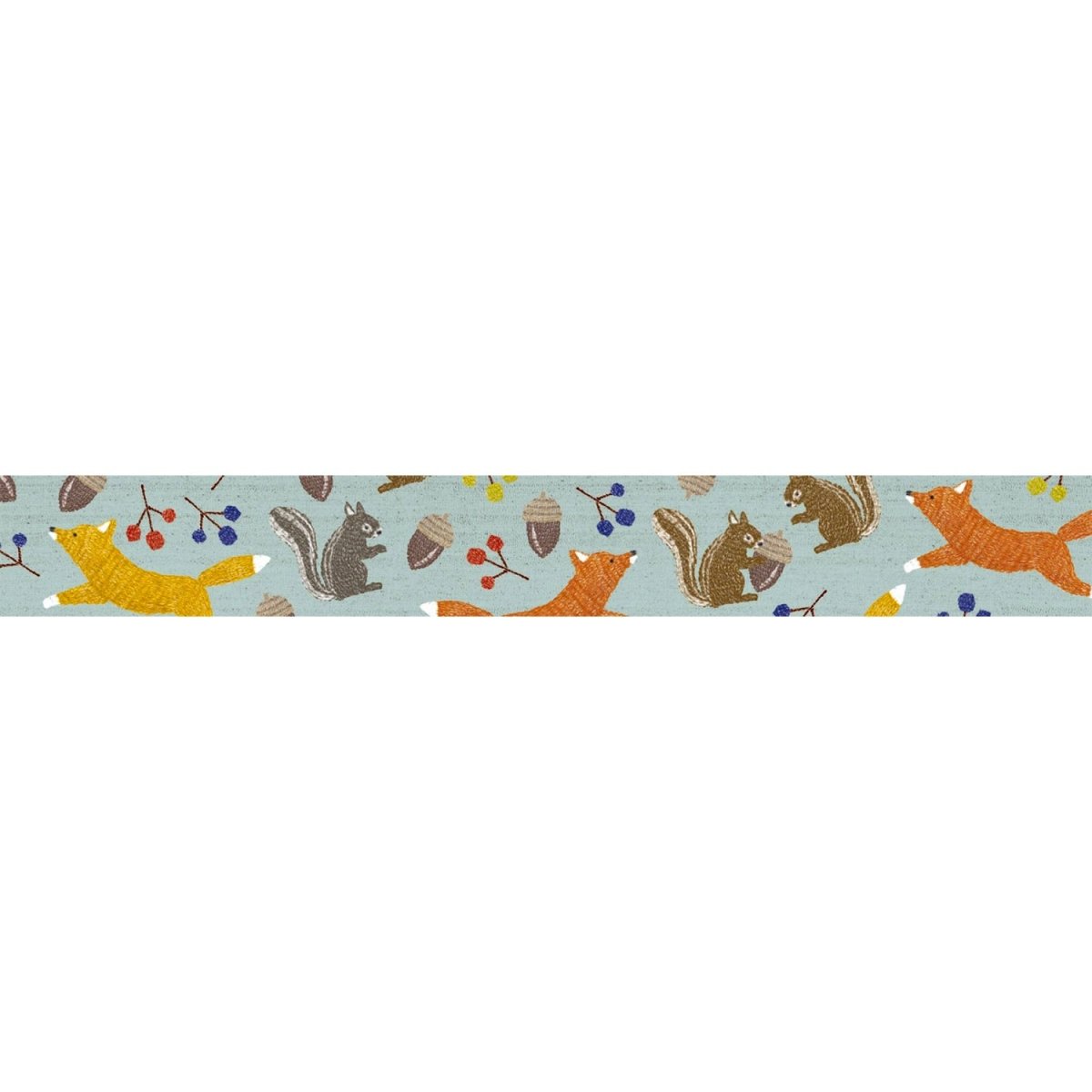 MT Masking Tape - Embroidery Fox and Squirrel - 15mm x 7m - 24Papershop