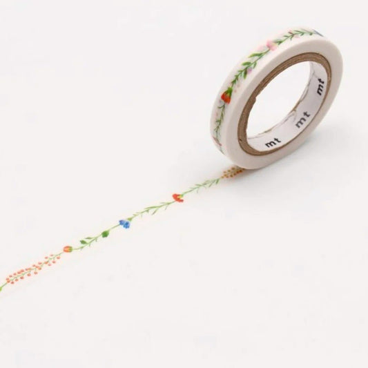 MT Masking Tape - Flower Line - 7mm x 7m - 24Papershop