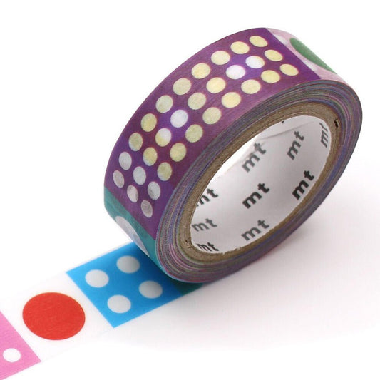 MT Masking Tape - Kapitza Polka Dot Ice - 15mm - 7m - 24Papershop