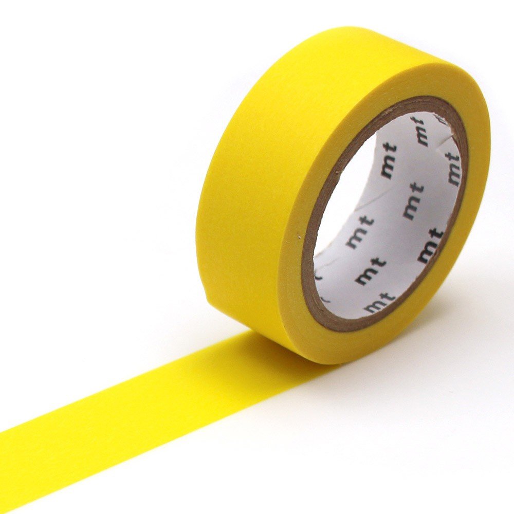 MT Masking Tape - Matte Yellow 15mm x 7m - 24Papershop