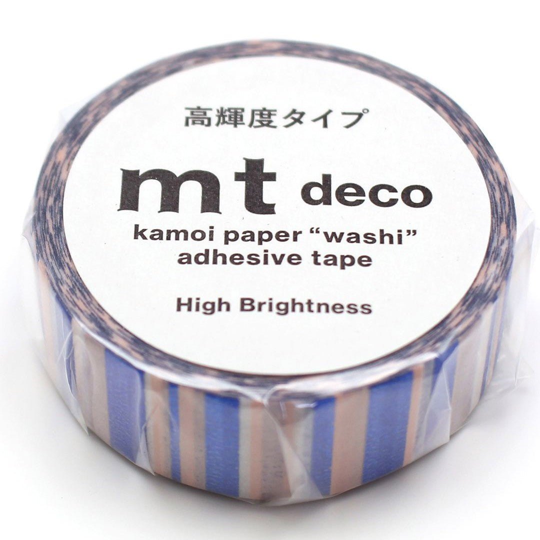 MT Masking Tape - Overlapped Stripe [High Brightness] - 15mm - 7m - 24Papershop