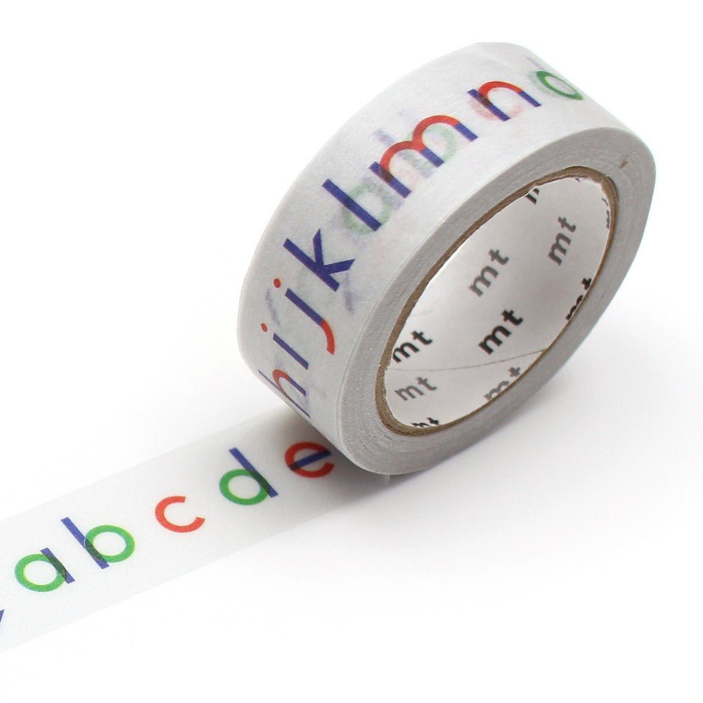 MT Masking Tape - Papier Tigre L Alphabet 15mm x 7m - 24Papershop