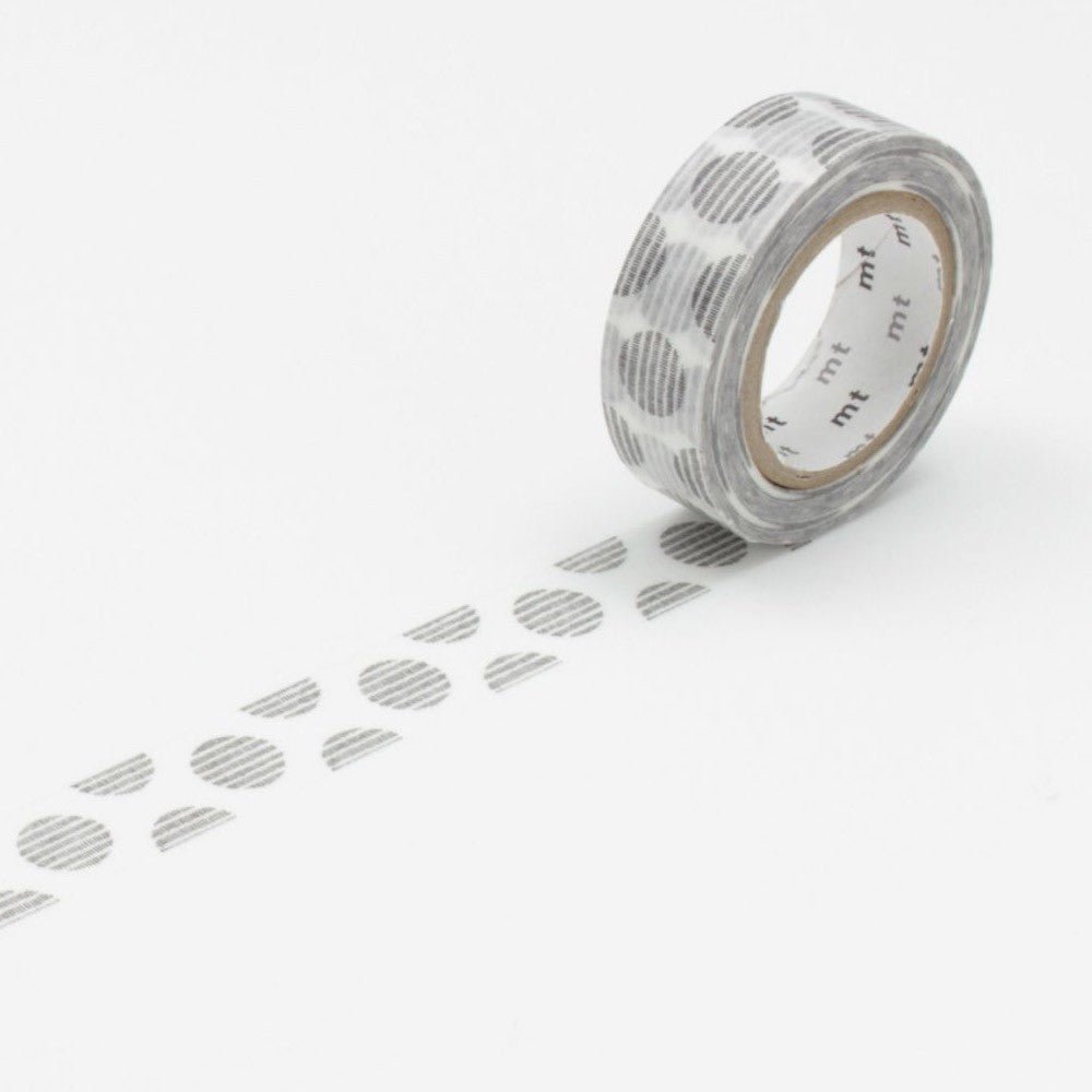 MT Masking Tape - Script Dot Monochrome - 15mm - 7m - 24Papershop