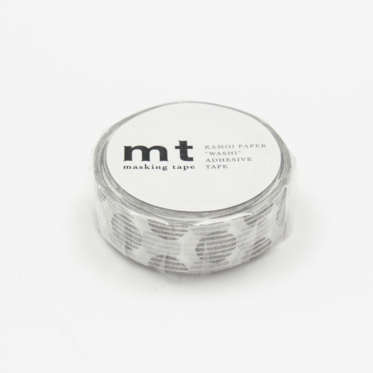 MT Masking Tape - Script Dot Monochrome - 15mm - 7m - 24Papershop