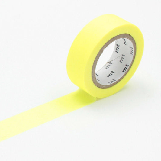 MT Masking Tape - Shocking Yellow 15mm x 7m - 24Papershop