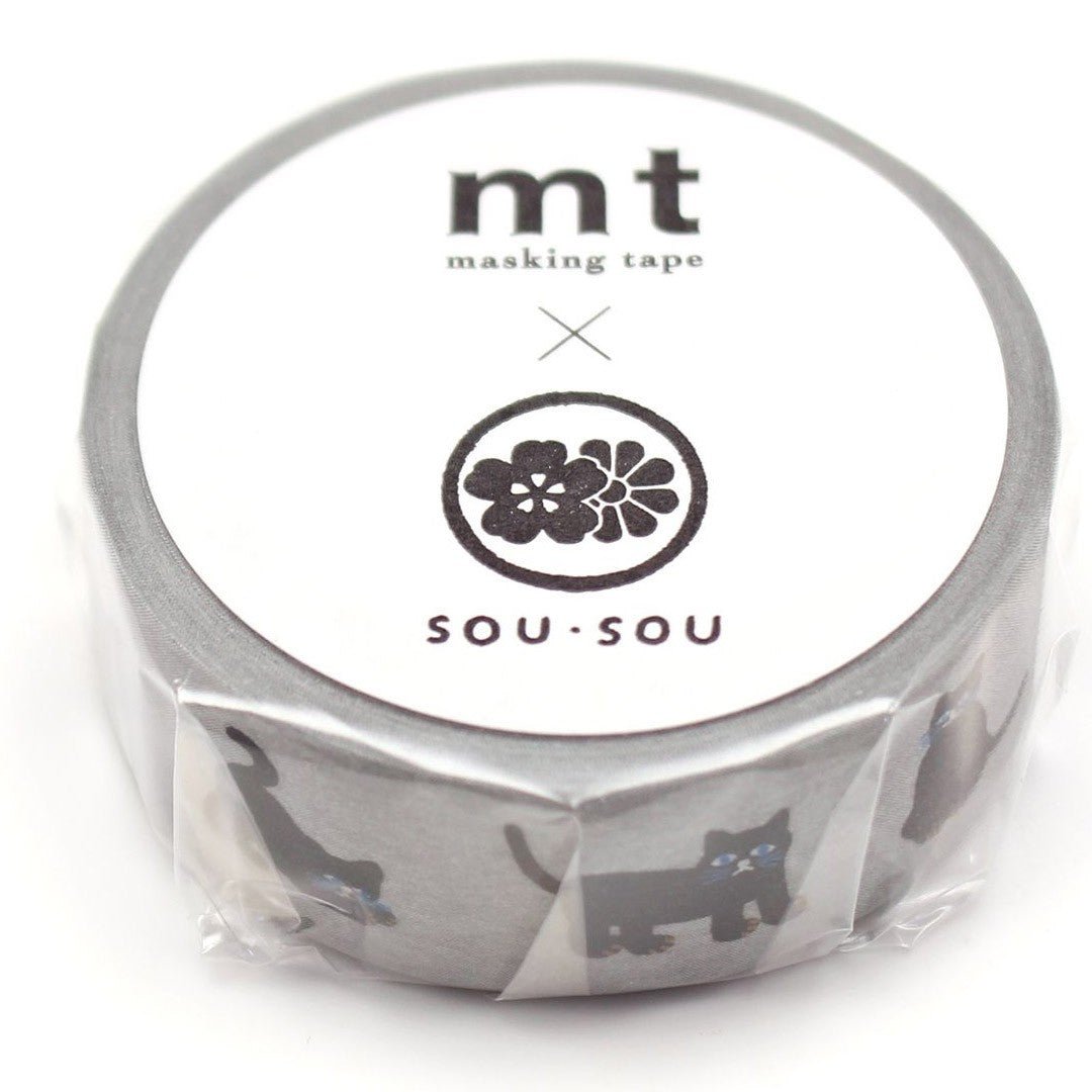 MT Masking Tape - Sou Sou Neko - 15mm - 7m - 24Papershop