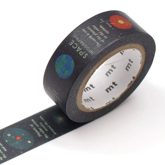 MT Masking Tape - Space Infographic - 15mm - 7m - 24Papershop