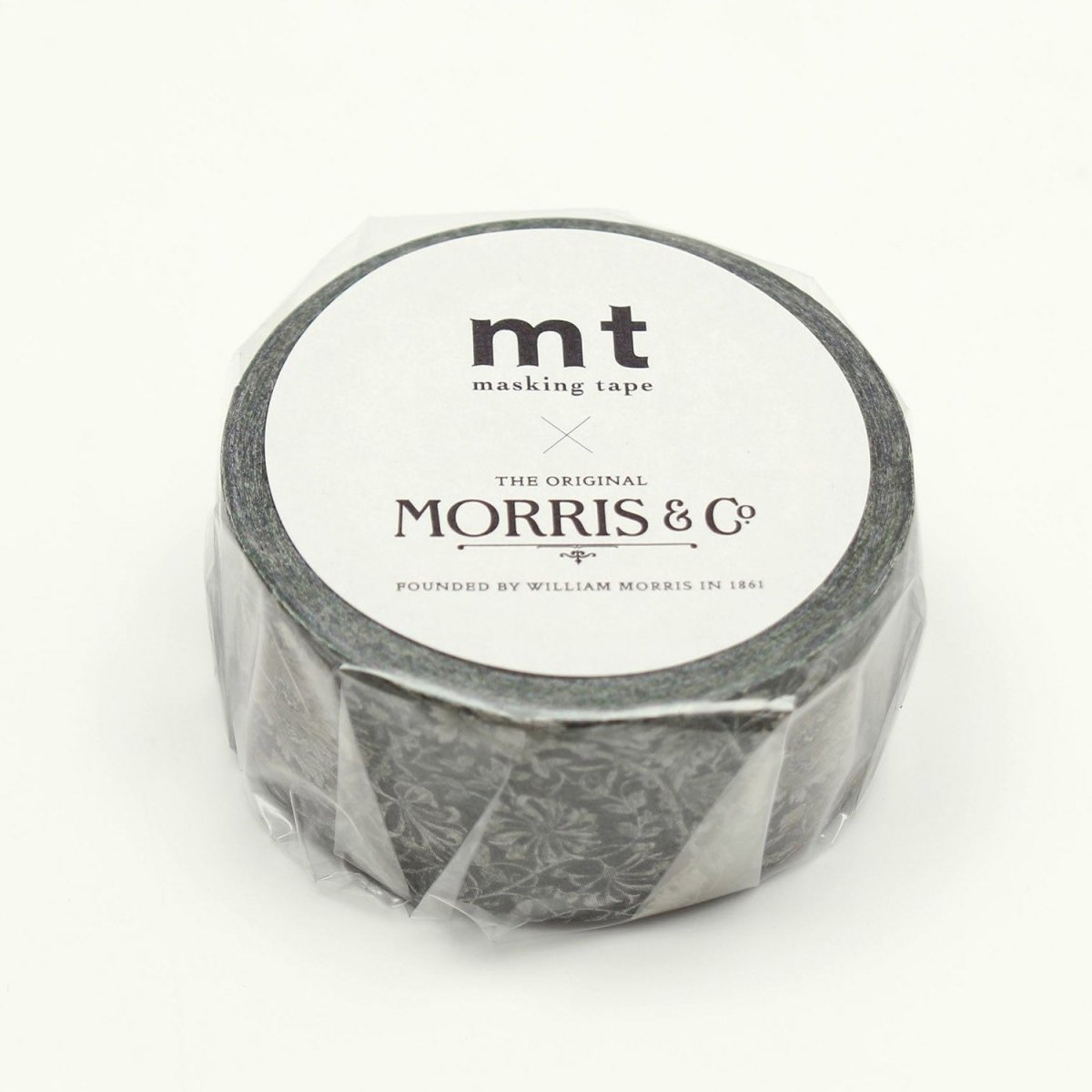 MT Masking Tape - William Morris Tullip Black - 20mm x 7m - 24Papershop