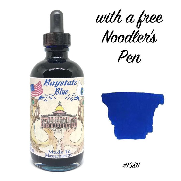 Noodler's Inktpot - Baystate Blue (gratis vulpen) - 24Papershop