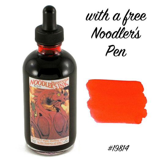 Noodler's Inktpot - Dragons Napalm (gratis vulpen) - 24Papershop