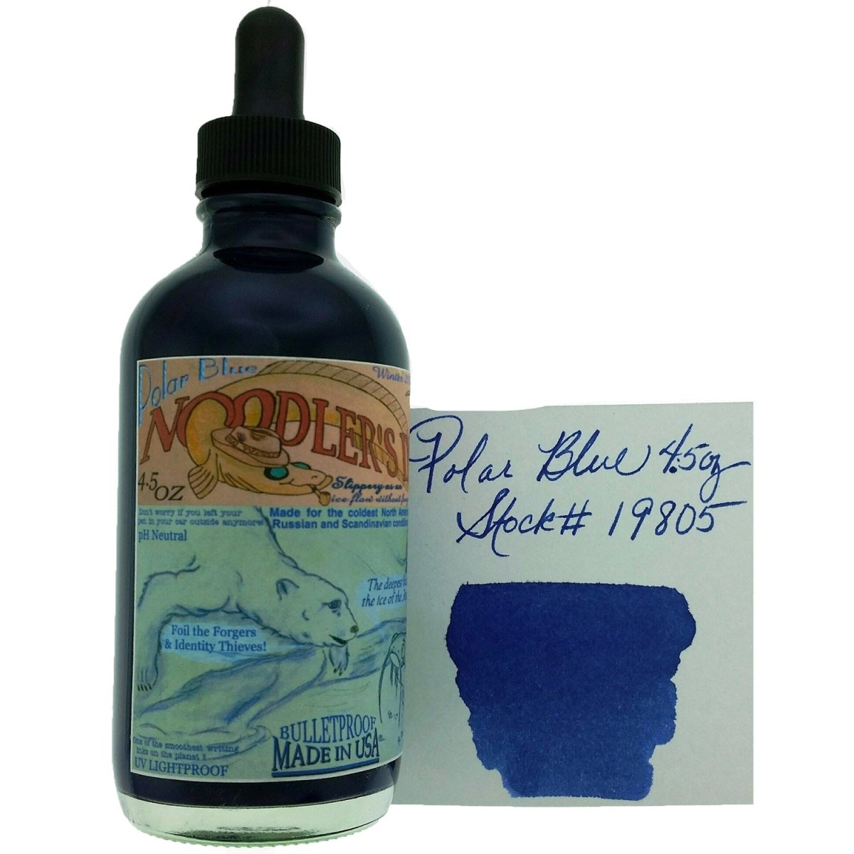 Noodler's Inktpot - Polar Blue (135ml) + gratis Noodler's vulpen - 24Papershop