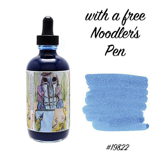 Noodler's Inktpot - Waterase Blue (135ml) + (gratis pen) - 24Papershop