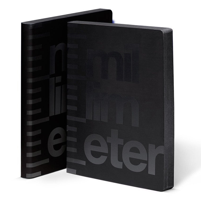 Nuuna Notitieboek Glossy Black Millimeter - 24Papershop