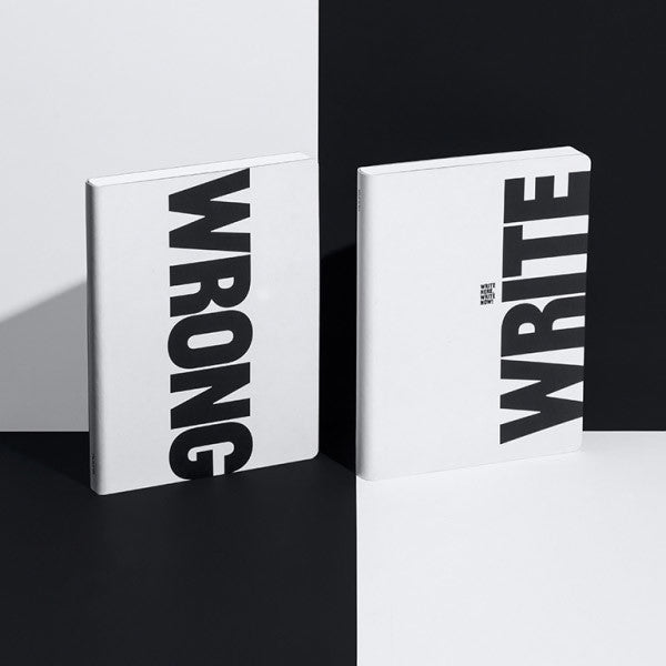 Nuuna Notitieboek White Black Write Wrong - 24Papershop