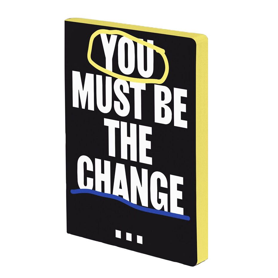 Nuuna Notitieboek You Must Be The Change - 24Papershop